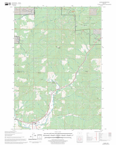 US Forest Service - Topo Alsea, OR FSTopo Legacy digital map