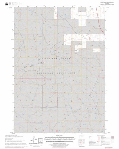 US Forest Service - Topo Alta Creek, WY FSTopo Legacy digital map