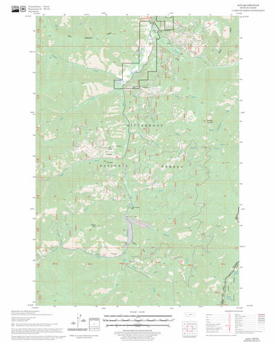 US Forest Service - Topo Alta, MT - ID FSTopo Legacy digital map