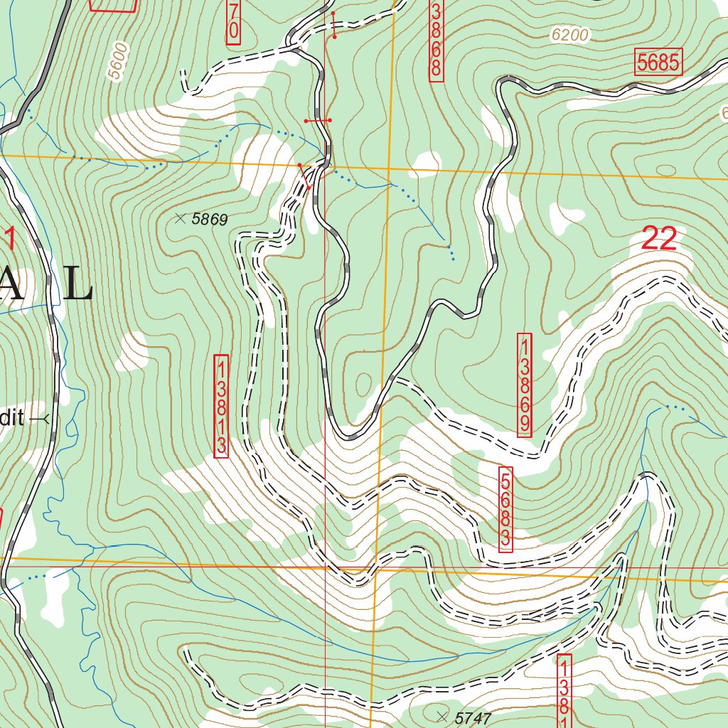 Alta, MT - ID FSTopo Legacy Map by US Forest Service - Topo | Avenza Maps