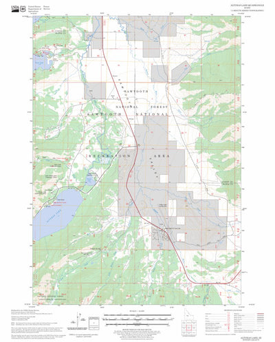 US Forest Service - Topo Alturas Lake, ID FSTopo Legacy digital map