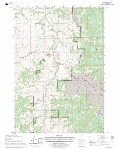 US Forest Service - Topo Alva, WY FSTopo Legacy digital map