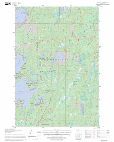 US Forest Service - Topo Alvin NW, WI FSTopo Legacy digital map
