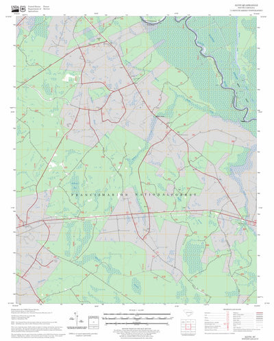US Forest Service - Topo Alvin, SC FSTopo Legacy digital map