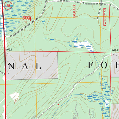 US Forest Service - Topo Alvin SE, WI FSTopo Legacy digital map
