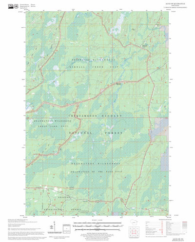 US Forest Service - Topo Alvin SW, WI FSTopo Legacy digital map