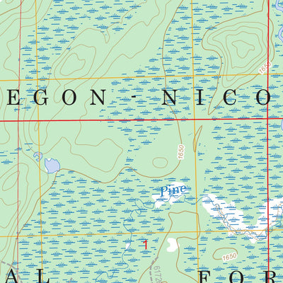 US Forest Service - Topo Alvin SW, WI FSTopo Legacy digital map