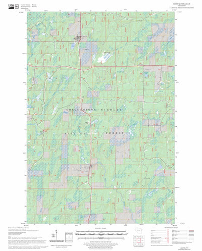 US Forest Service - Topo Alvin, WI FSTopo Legacy digital map