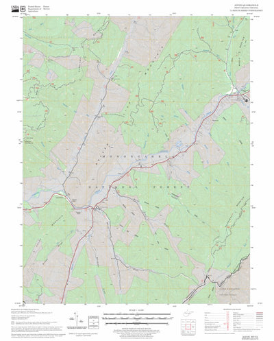 US Forest Service - Topo Alvon, WV - VA FSTopo Legacy digital map