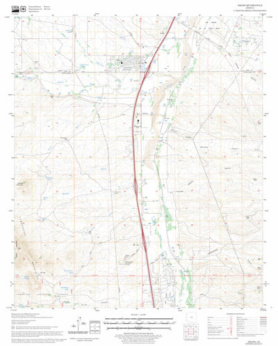 US Forest Service - Topo Amado, AZ FSTopo Legacy digital map