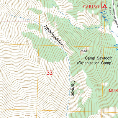 US Forest Service - Topo Amber Lakes, ID FSTopo Legacy digital map
