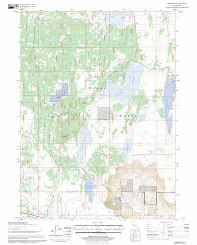 US Forest Service - Topo Ambrose, CA FSTopo Legacy digital map