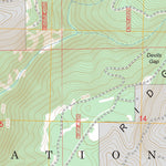 US Forest Service - Topo American House, CA FSTopo Legacy digital map