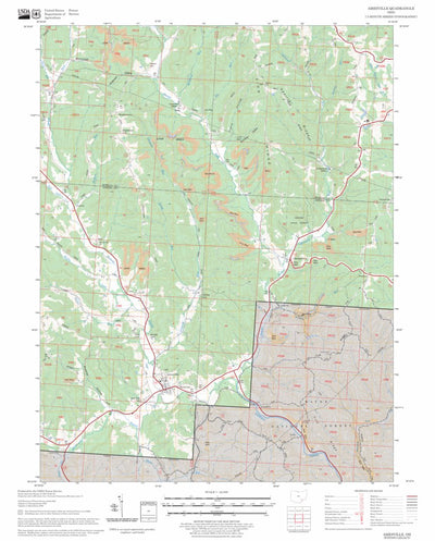 US Forest Service - Topo Amesville, OH FSTopo Legacy digital map