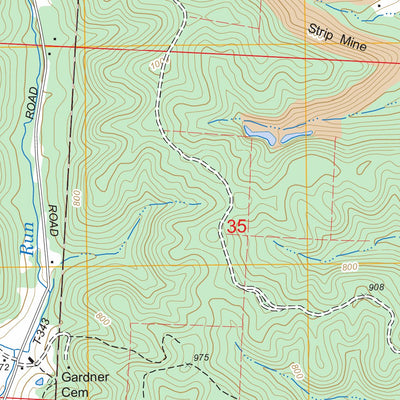 US Forest Service - Topo Amesville, OH FSTopo Legacy digital map