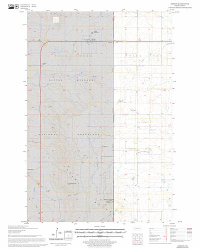 US Forest Service - Topo Amidon, ND FSTopo Legacy digital map