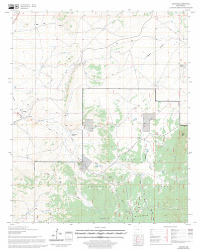 US Forest Service - Topo Ancho, NM FSTopo Legacy digital map