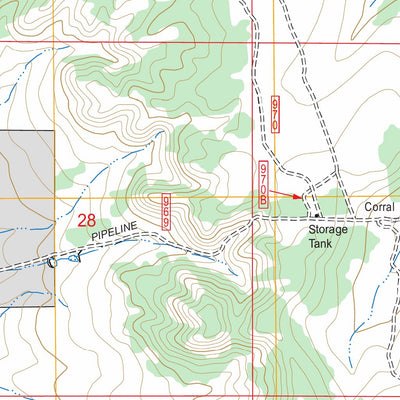 US Forest Service - Topo Ancho, NM FSTopo Legacy digital map
