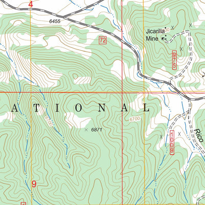 US Forest Service - Topo Ancho, NM FSTopo Legacy digital map
