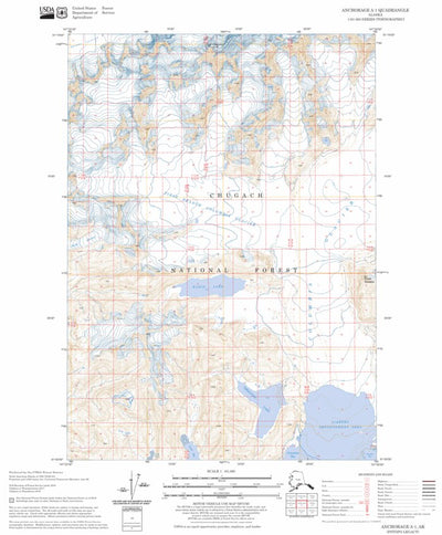 US Forest Service - Topo Anchorage A-1, AK FSTopo Legacy digital map