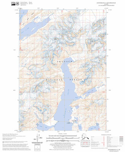 US Forest Service - Topo Anchorage A-2, AK FSTopo Legacy digital map
