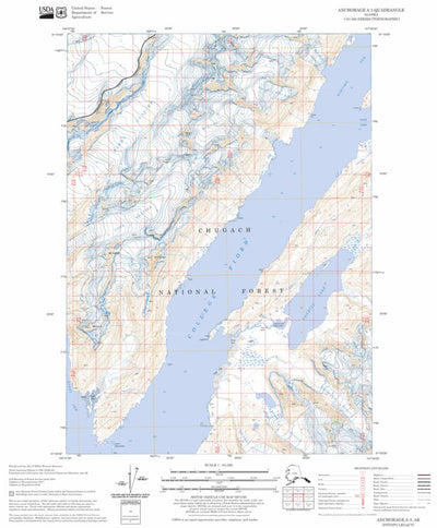 US Forest Service - Topo Anchorage A-3, AK FSTopo Legacy digital map