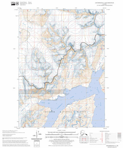 US Forest Service - Topo Anchorage A-4, AK FSTopo Legacy digital map