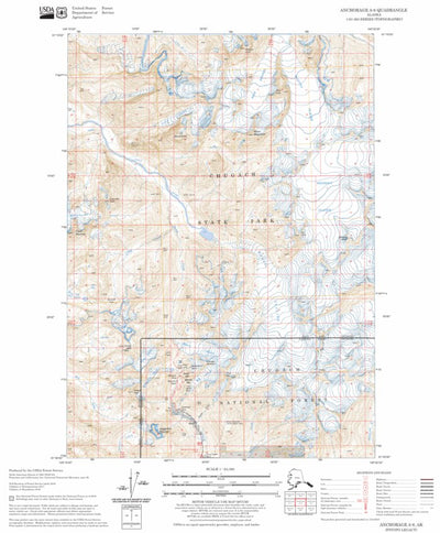 US Forest Service - Topo Anchorage A-6, AK FSTopo Legacy digital map