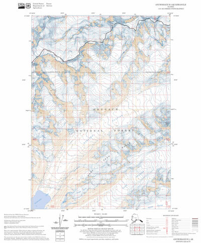 US Forest Service - Topo Anchorage B-2, AK FSTopo Legacy digital map