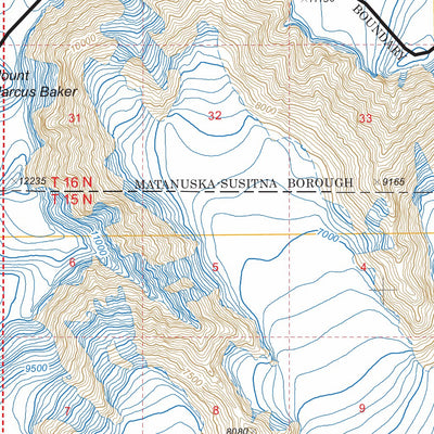 US Forest Service - Topo Anchorage B-2, AK FSTopo Legacy digital map