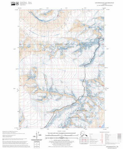 US Forest Service - Topo Anchorage B-3, AK FSTopo Legacy digital map