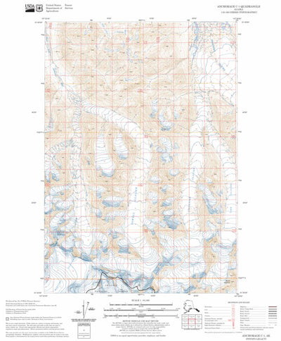 US Forest Service - Topo Anchorage C-1, AK FSTopo Legacy digital map