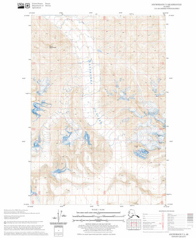 US Forest Service - Topo Anchorage C-2, AK FSTopo Legacy digital map