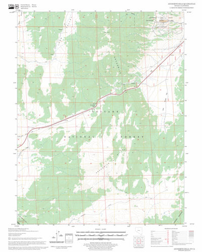 US Forest Service - Topo Anchorite Hills, NV - CA FSTopo Legacy digital map