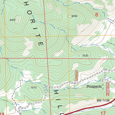 US Forest Service - Topo Anchorite Hills, NV - CA FSTopo Legacy digital map