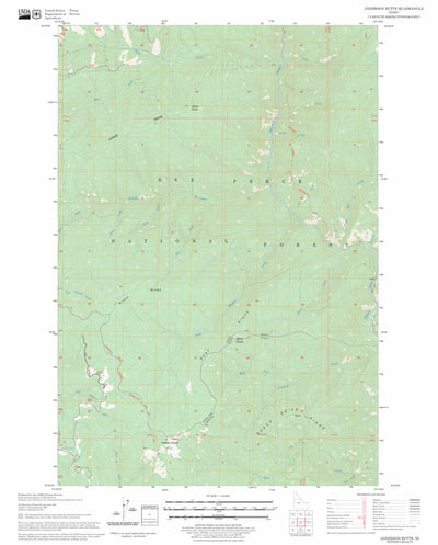US Forest Service - Topo Anderson Butte, ID FSTopo Legacy digital map