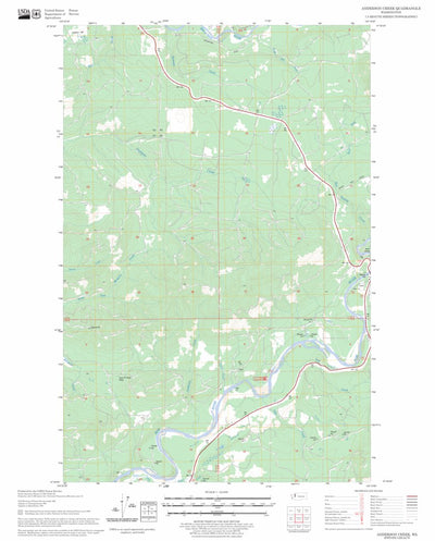 US Forest Service - Topo Anderson Creek, WA FSTopo Legacy digital map
