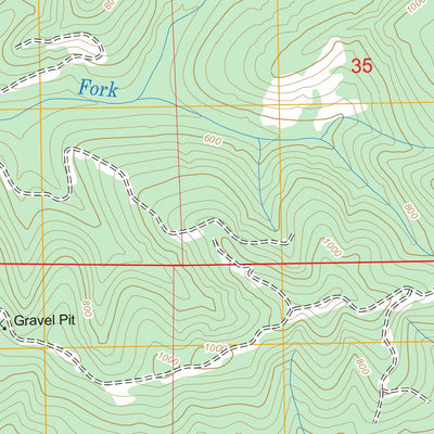 US Forest Service - Topo Anderson Creek, WA FSTopo Legacy digital map