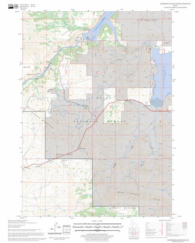 US Forest Service - Topo Anderson Ranch Dam, ID FSTopo Legacy digital map