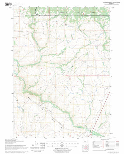 US Forest Service - Topo Anderson Ridge, WY FSTopo Legacy digital map