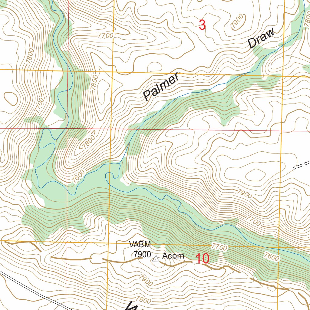 Anderson Ridge, WY FSTopo Legacy Map by US Forest Service - Topo ...