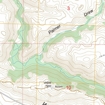 US Forest Service - Topo Anderson Ridge, WY FSTopo Legacy digital map