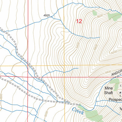 US Forest Service - Topo Andorno Ranch, NV FSTopo Legacy digital map