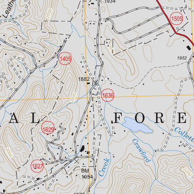 US Forest Service - Topo Andrews, NC FSTopo Legacy digital map