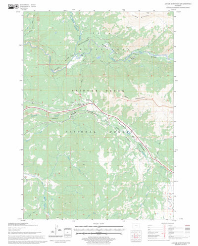 US Forest Service - Topo Angle Mountain, WY FSTopo Legacy digital map