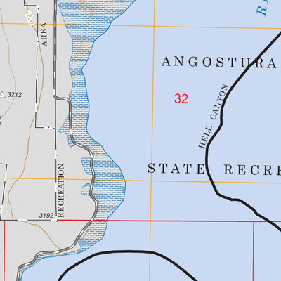 US Forest Service - Topo Angostura Reservoir, SD FSTopo Legacy digital map