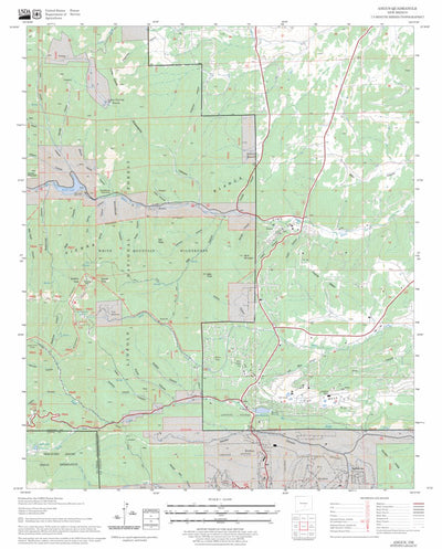 US Forest Service - Topo Angus, NM FSTopo Legacy digital map