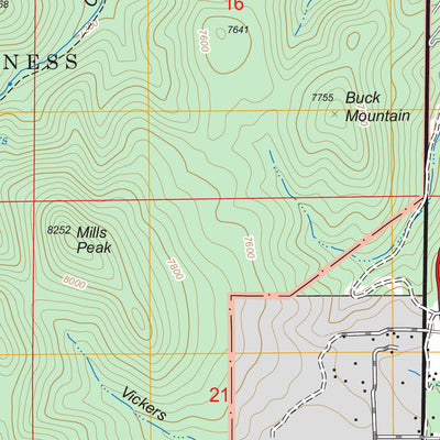US Forest Service - Topo Angus, NM FSTopo Legacy digital map