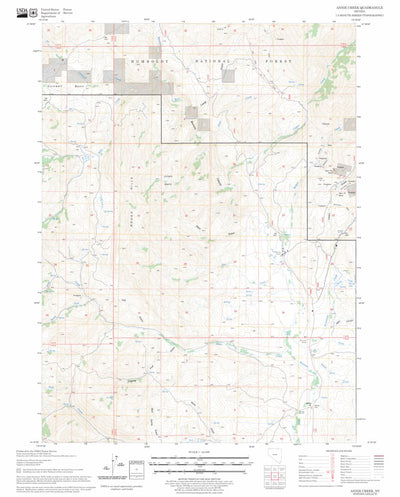 US Forest Service - Topo Annie Creek, NV FSTopo Legacy digital map
