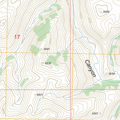 US Forest Service - Topo Annie Creek, NV FSTopo Legacy digital map